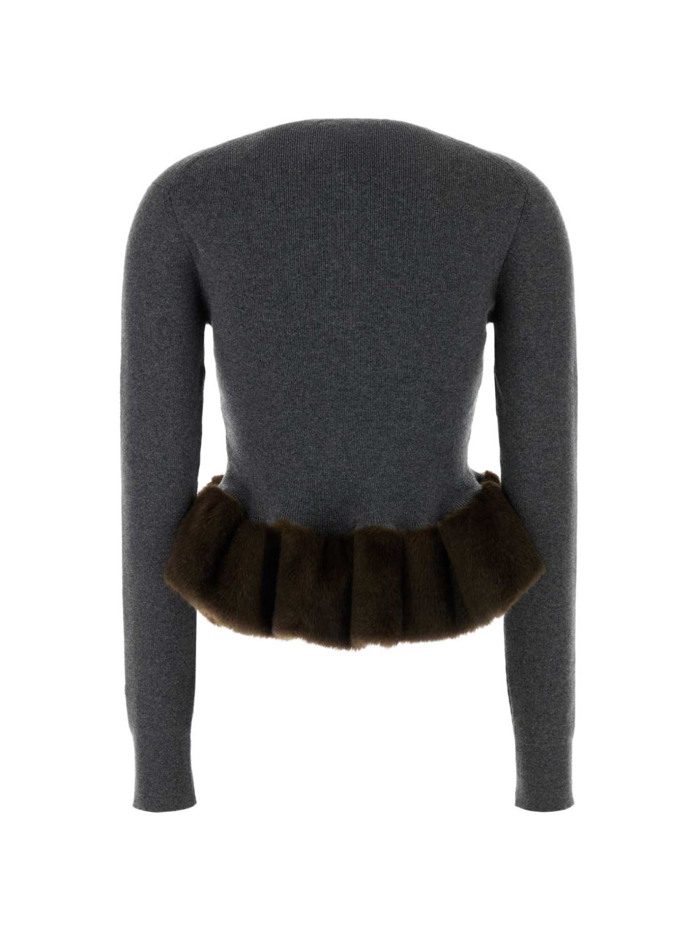 STELLA McCARTNEY Stella Mccartney Women Faux-Fur Detail Wool Sweater