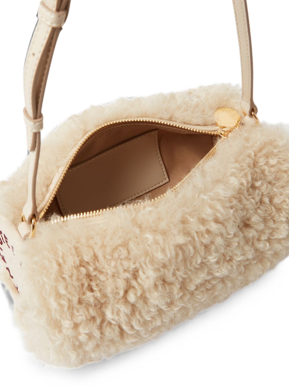 STELLA McCARTNEY Stella Mccartney Women Stella Logo Shearling Pouch