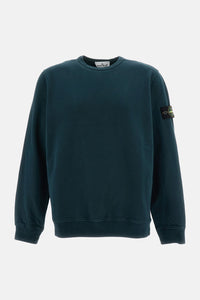 Stone Island Stone Island Men Brushed Organic Cotton Fleece Crewneck Sweatshirt