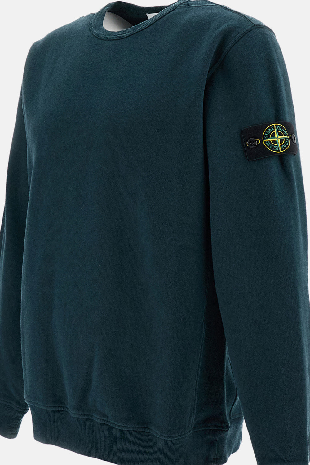 Stone Island Stone Island Men Brushed Organic Cotton Fleece Crewneck Sweatshirt