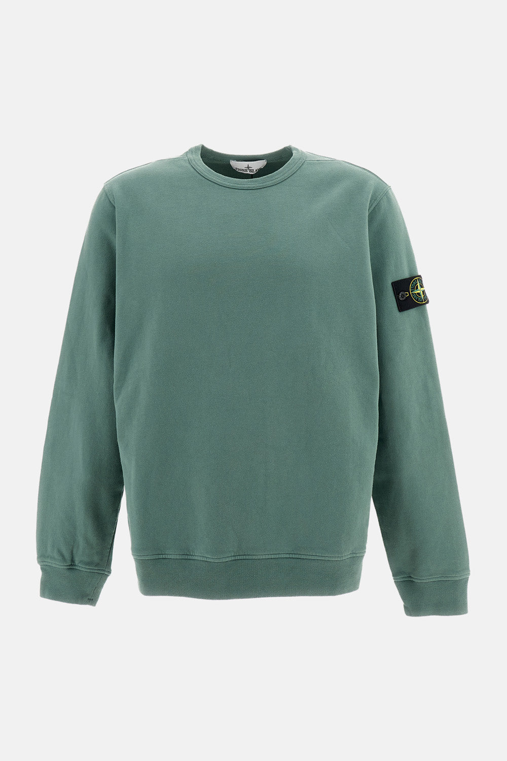 Stone Island Stone Island Men Brushed Organic Cotton Fleece Crewneck Sweatshirt