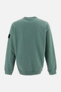 Stone Island Stone Island Men Brushed Organic Cotton Fleece Crewneck Sweatshirt