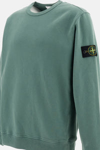 Stone Island Stone Island Men Brushed Organic Cotton Fleece Crewneck Sweatshirt