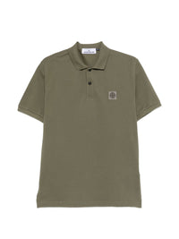 Stone Island Men Logo Cotton Polo Shirt