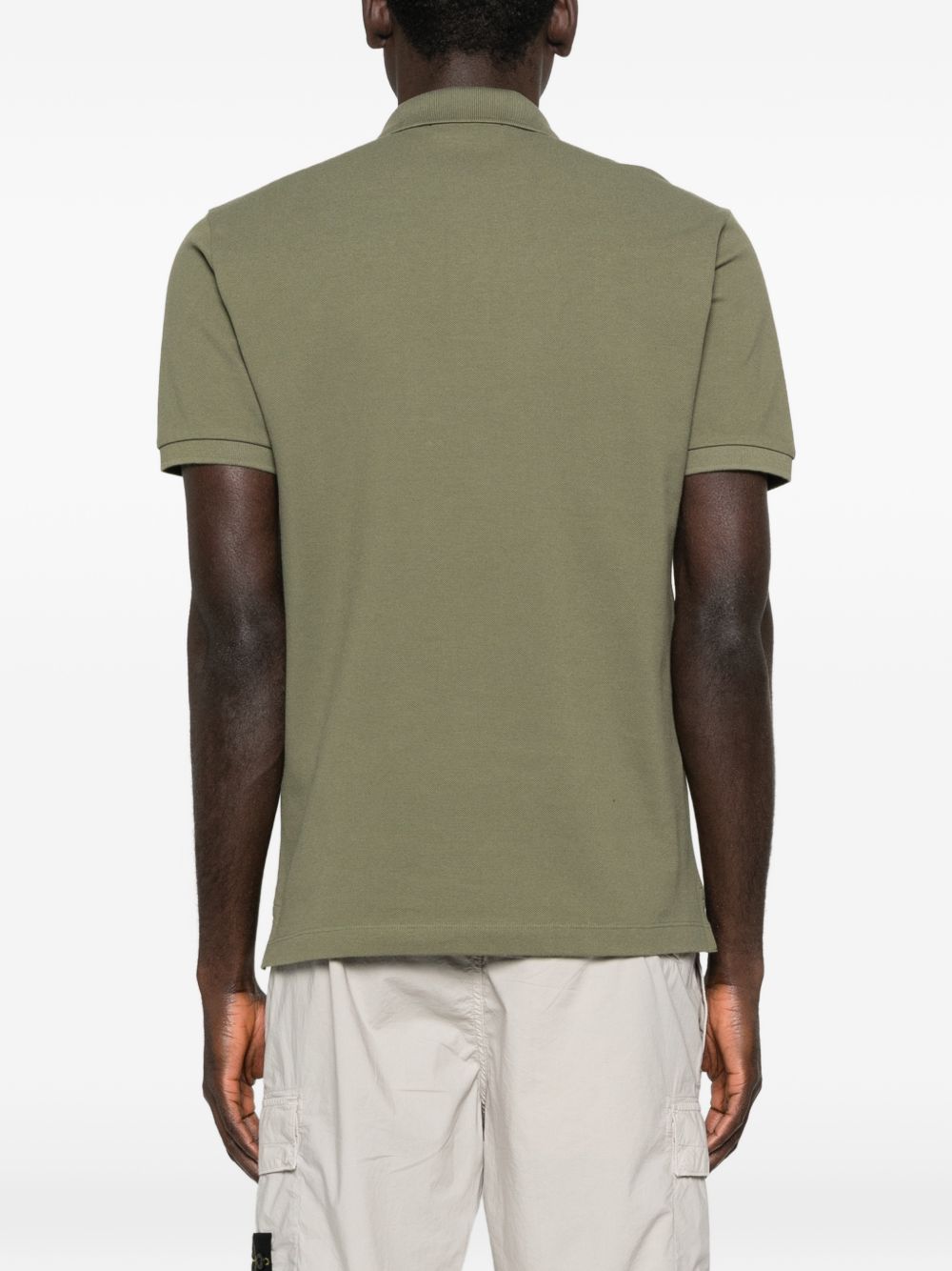 Stone Island Men Logo Cotton Polo Shirt