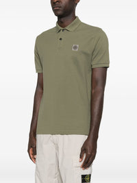 Stone Island Men Logo Cotton Polo Shirt