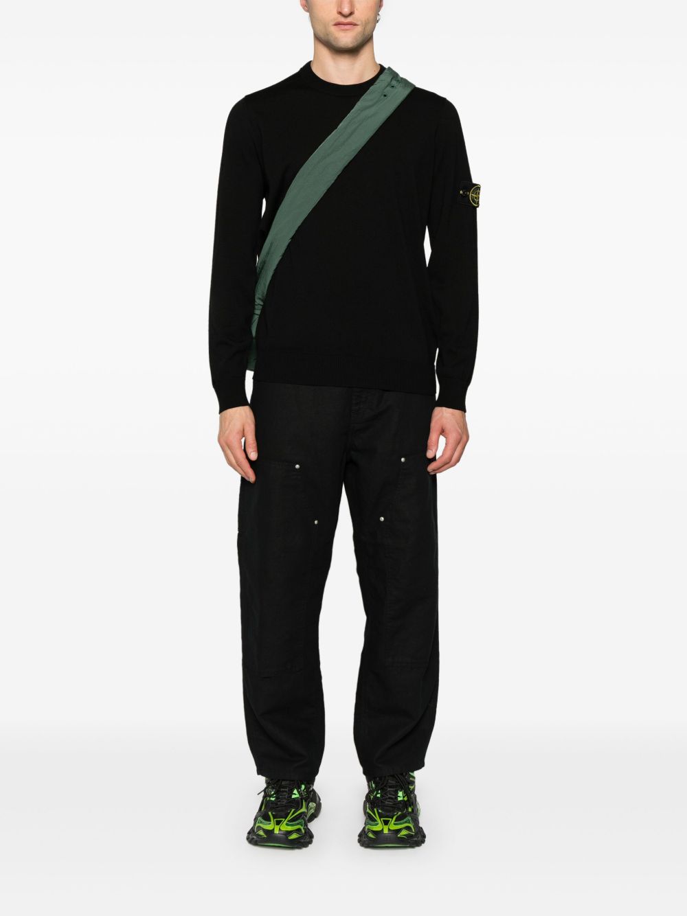Stone Island Men Wool Crewneck Sweater