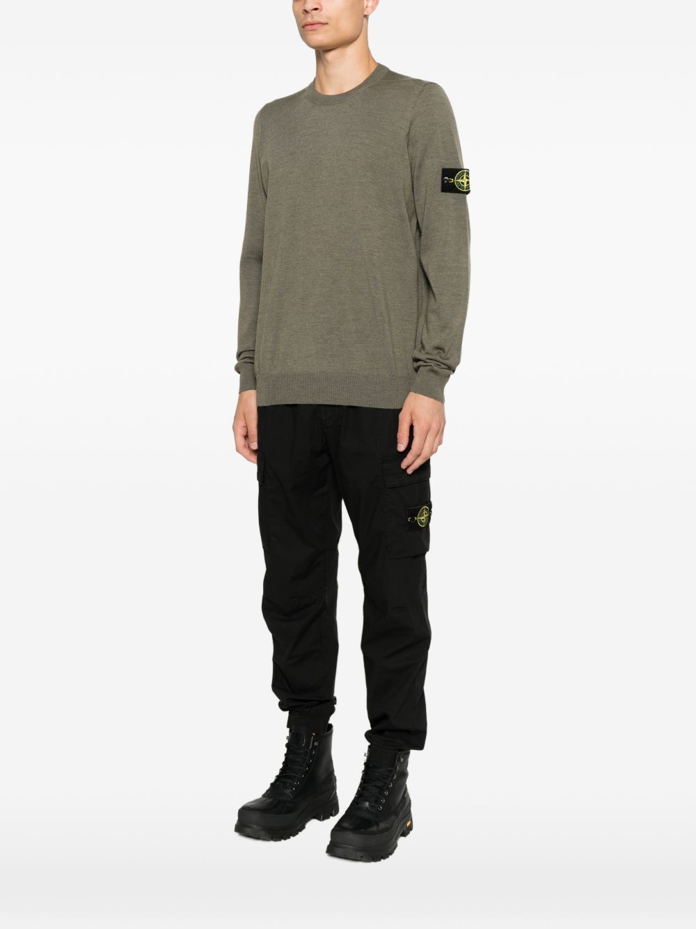 Stone Island Men Wool Crewneck Sweater