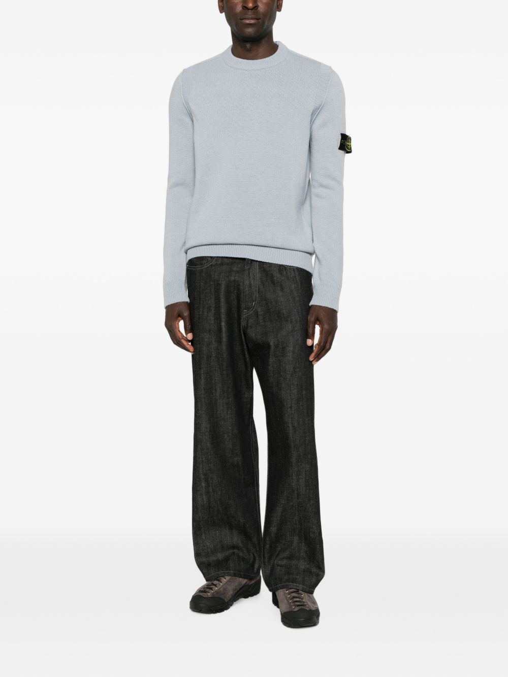 Stone Island Men Wool Crewneck Sweater