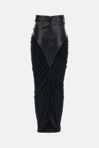 The Andamane Women Ursula Draped Midi Skirt