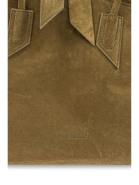 The Attico Women La Passeggiata Medium Leather Shoulder Bag