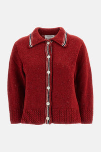 Thom Browne Thom Browne Women Hector Pointelle Cardigan In Donegal