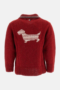 Thom Browne Thom Browne Women Hector Pointelle Cardigan In Donegal