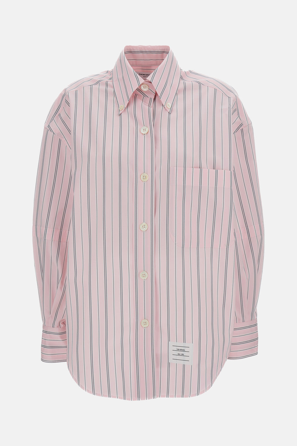 Thom Browne Thom Browne Women Supersized Striped Shirt