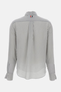 Thom Browne Thom Browne Women Striped Silk Detachable Collar Shirt