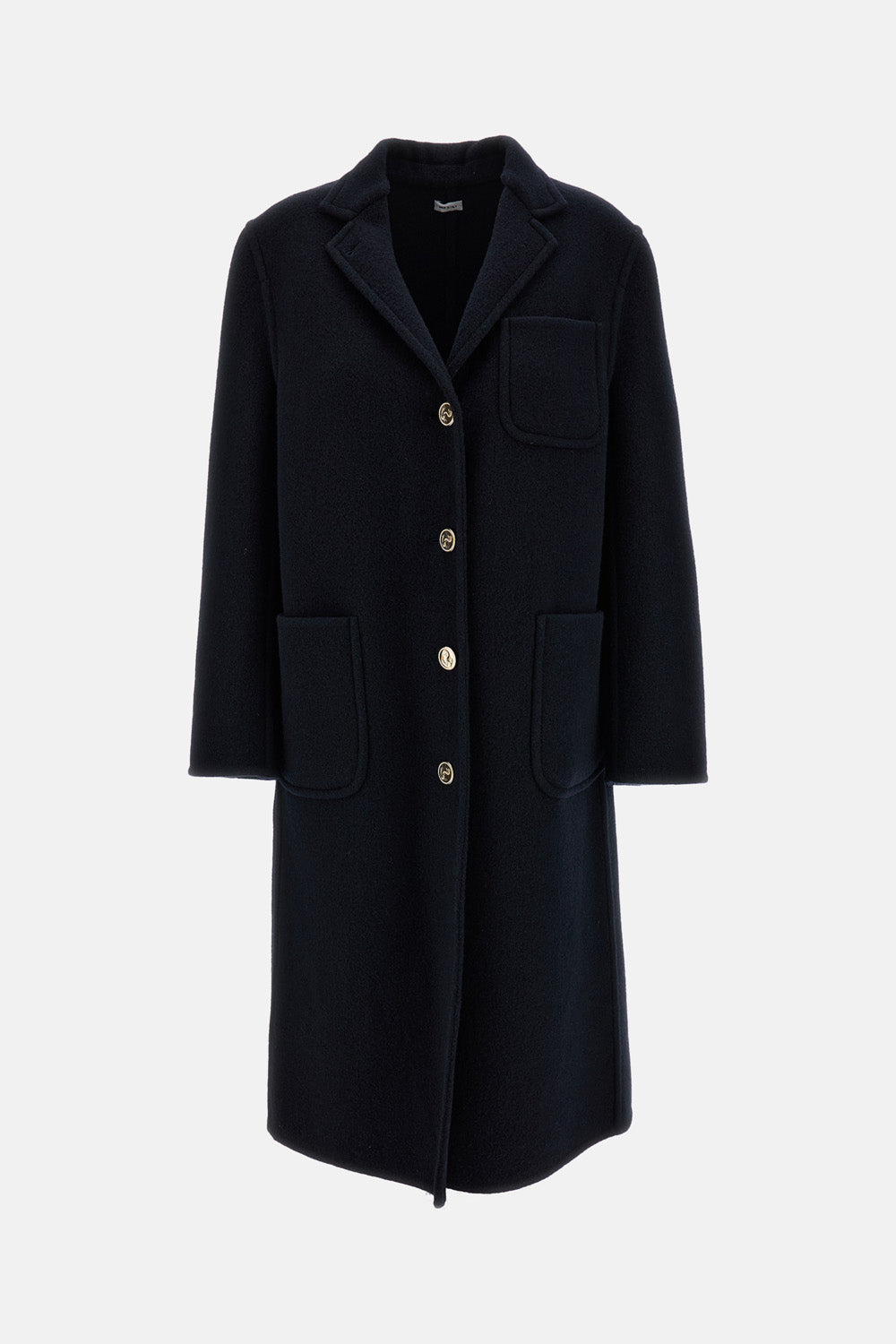 Thom Browne Thom Browne Women Low Break Patch Pocket Bell Sleeve Overcoat (Unconstructed) In Boiled Wool