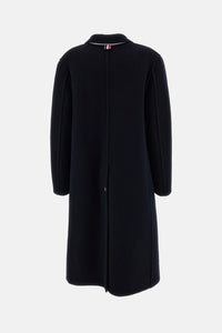 Thom Browne Thom Browne Women Low Break Patch Pocket Bell Sleeve Overcoat (Unconstructed) In Boiled Wool