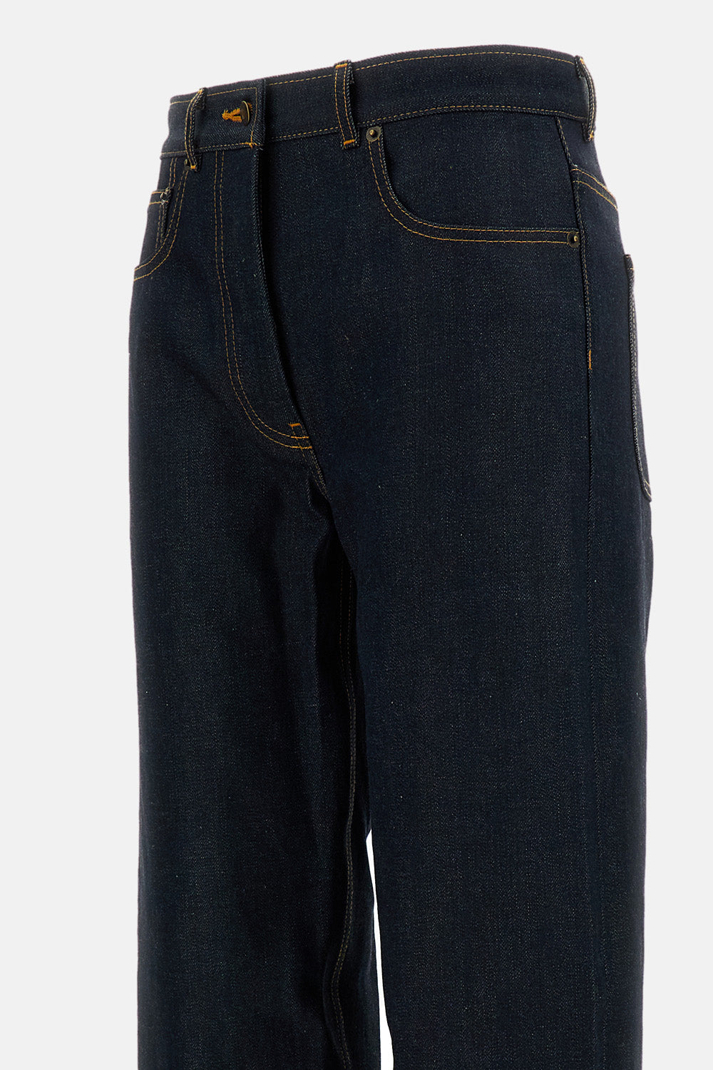 Thom Browne Women Classic 5-Pocket Denim Pant In Japanese Selvedge Denim