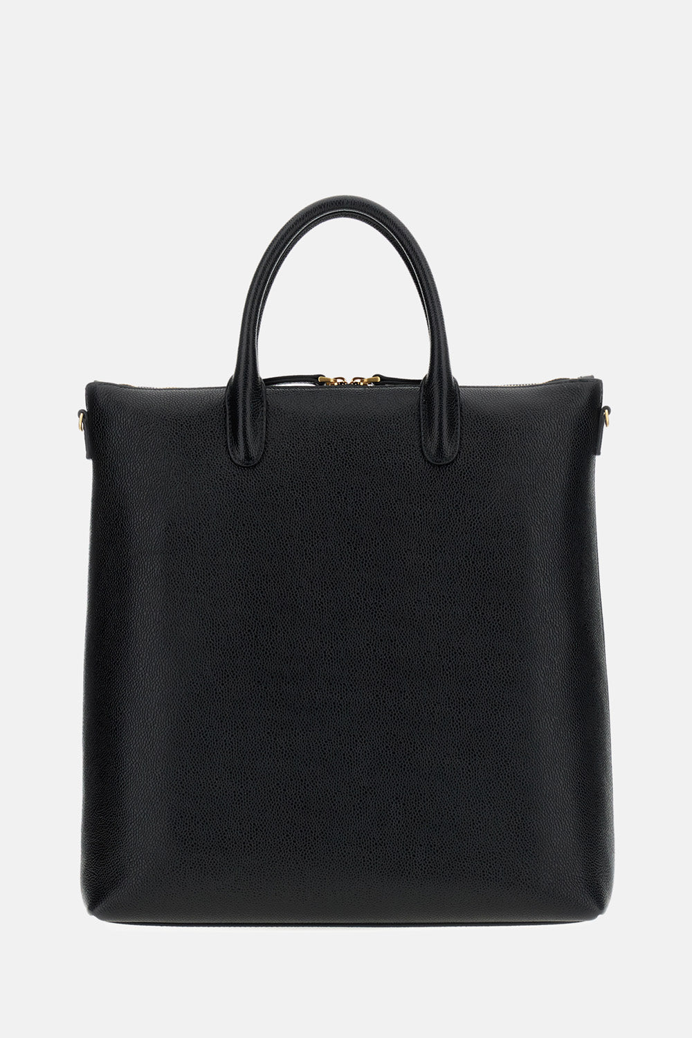 Thom Browne Thom Browne Men Zip Vertical Tote In Pebble Grain Leather