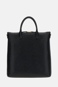 Thom Browne Thom Browne Men Zip Vertical Tote In Pebble Grain Leather
