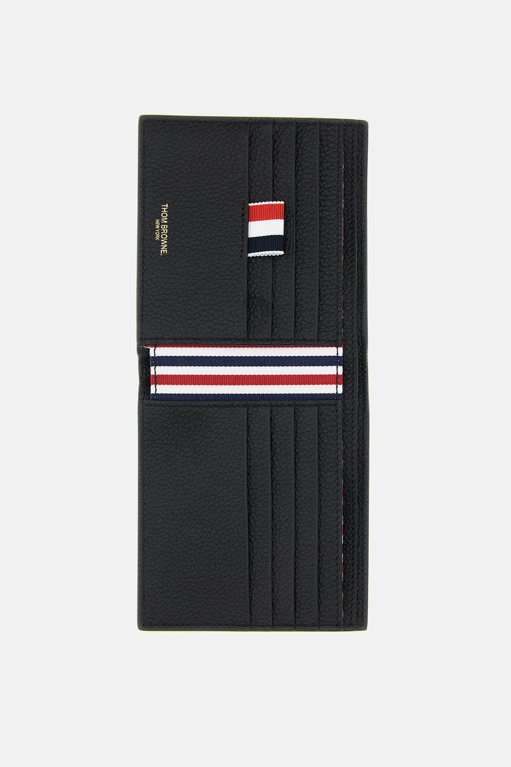 Thom Browne Men Billfold In Soft Pebble Grain Leather