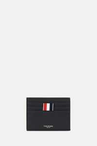 Thom Browne Men Single Card Holder Soft Pebble Grain Leather