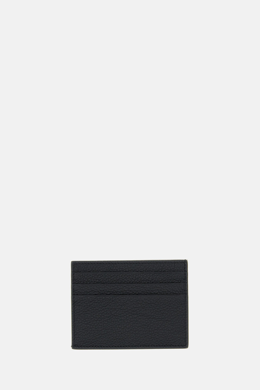 Thom Browne Men Single Card Holder Soft Pebble Grain Leather