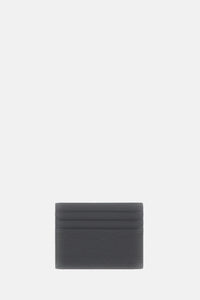Thom Browne Men Single Card Holder Soft Pebble Grain Leather