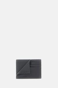 Thom Browne Men Single Card Holder Soft Pebble Grain Leather