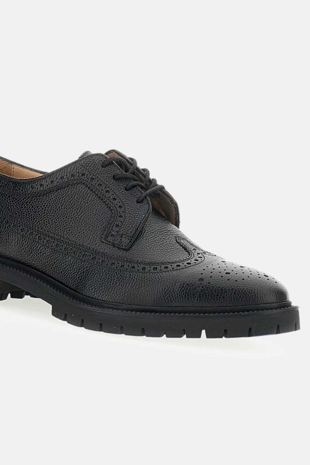 Thom Browne Thom Browne Men Pebble-Grain Leather Longwing Brogues