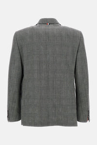 Thom Browne Men Double Breasted S/C In Pow High Twist Wool Suiting