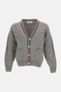 Thom Browne Men Cardigan Donegal Intarsia Hector Patchwork