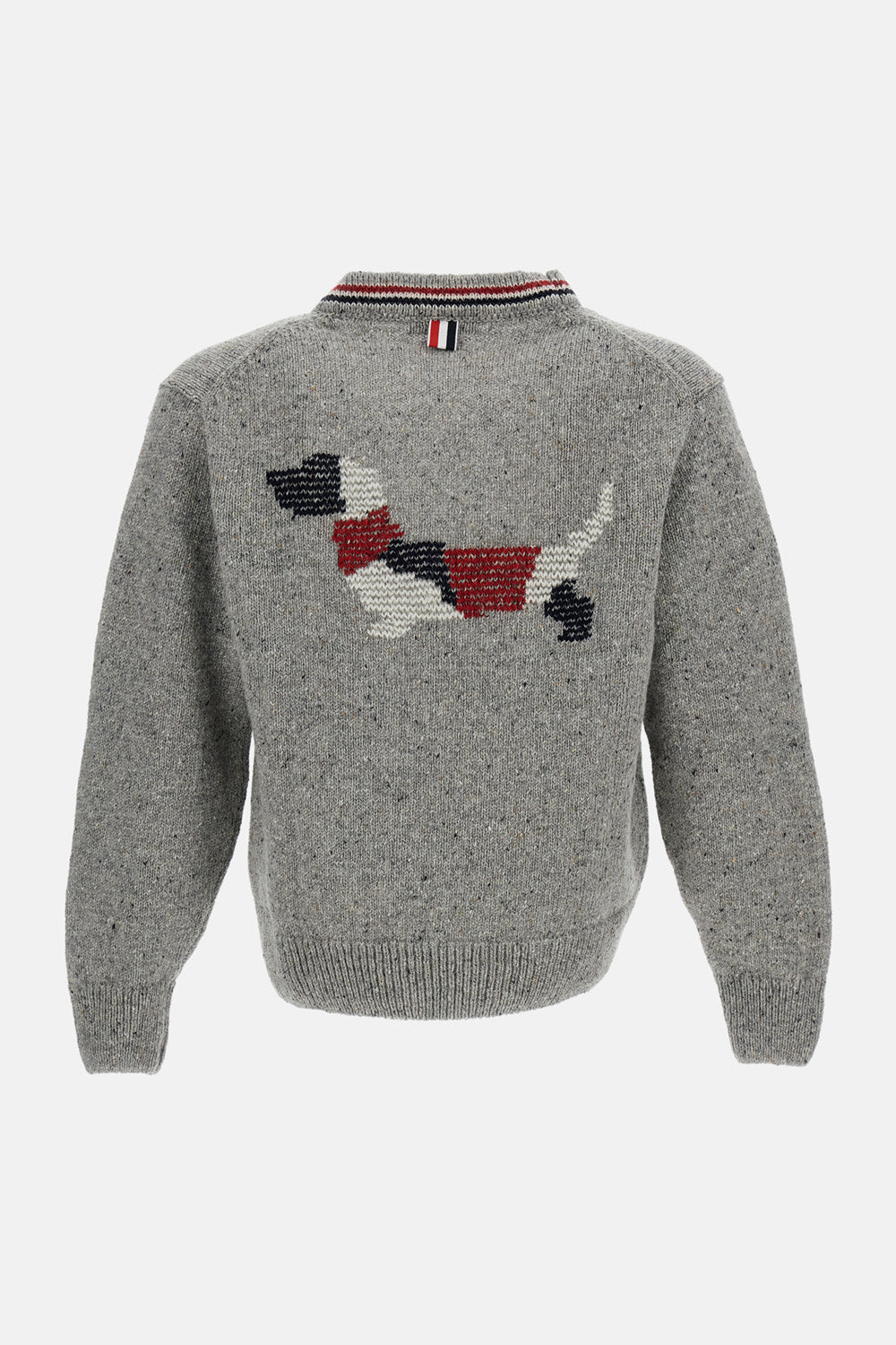 Thom Browne Men Cardigan Donegal Intarsia Hector Patchwork