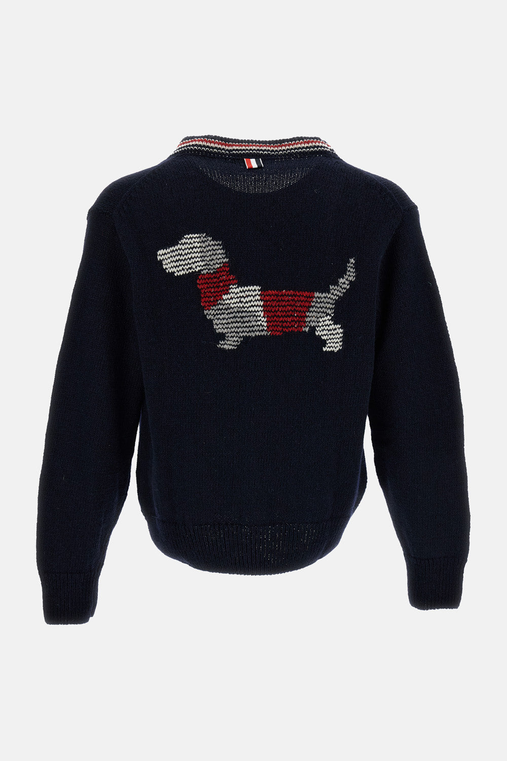 Thom Browne Men Cardigan Donegal Intarsia Hector Patchwork