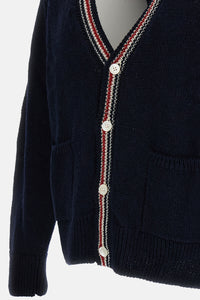 Thom Browne Men Cardigan Donegal Intarsia Hector Patchwork