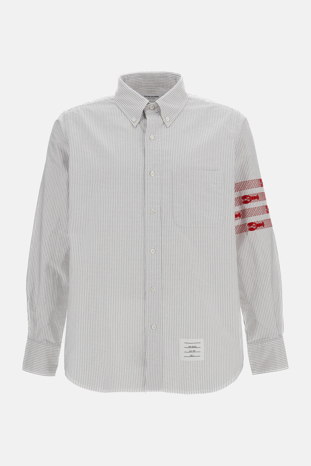 Thom Browne Men University Stripe 4-Bar Lobster Oxford Shirt