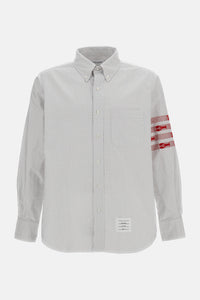 Thom Browne Men University Stripe 4-Bar Lobster Oxford Shirt
