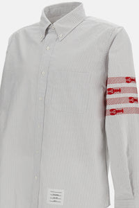 Thom Browne Men University Stripe 4-Bar Lobster Oxford Shirt