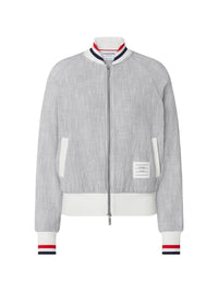 Thom Browne Women Rwb Cotton Bomber Jacket