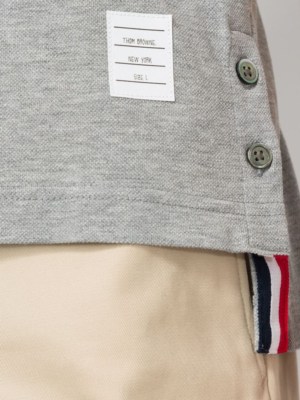 Thom Browne Men Cotton Polo Shirt
