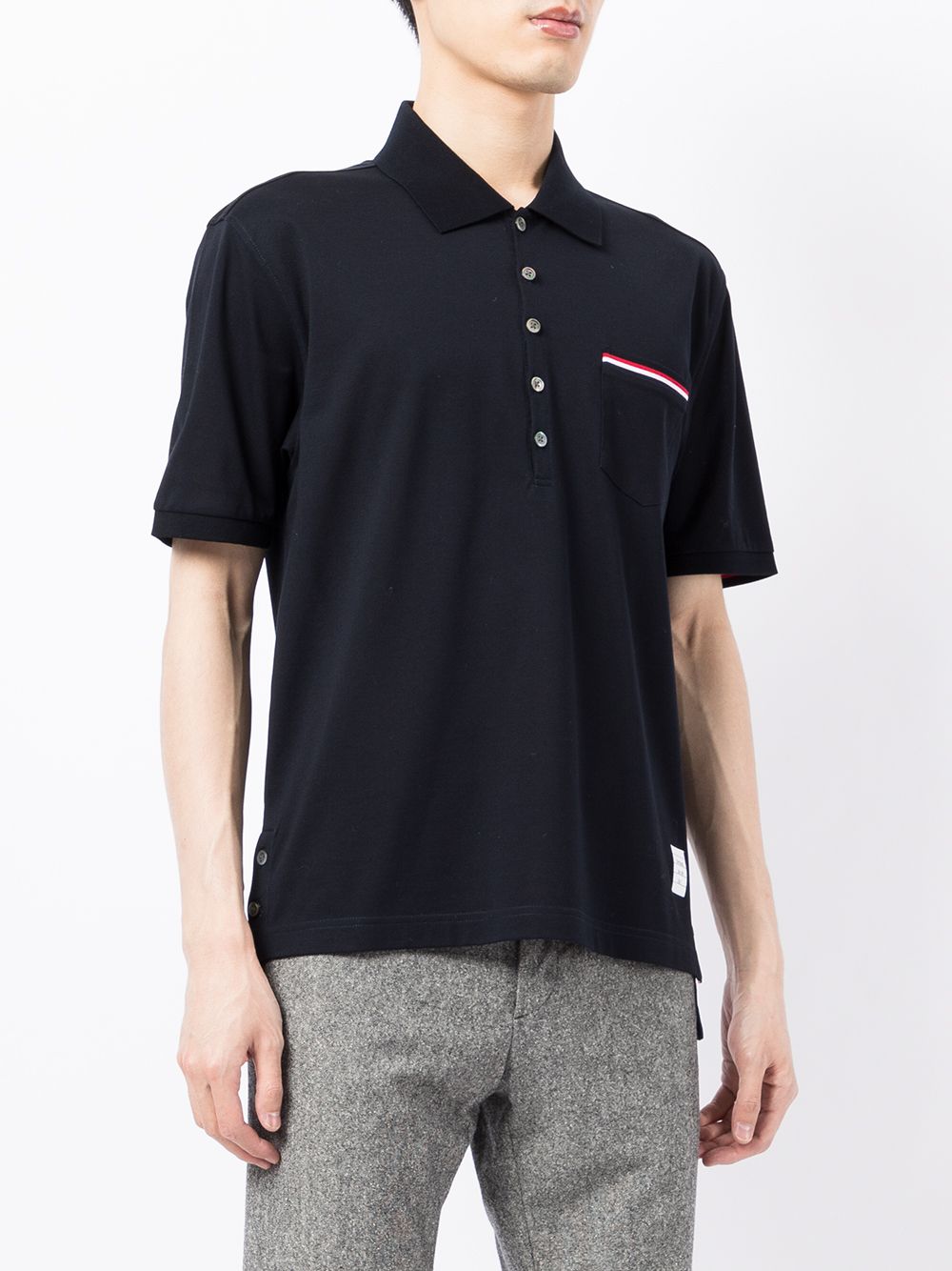 THOM BROWNE Thom Browne Men Cotton Polo Shirt