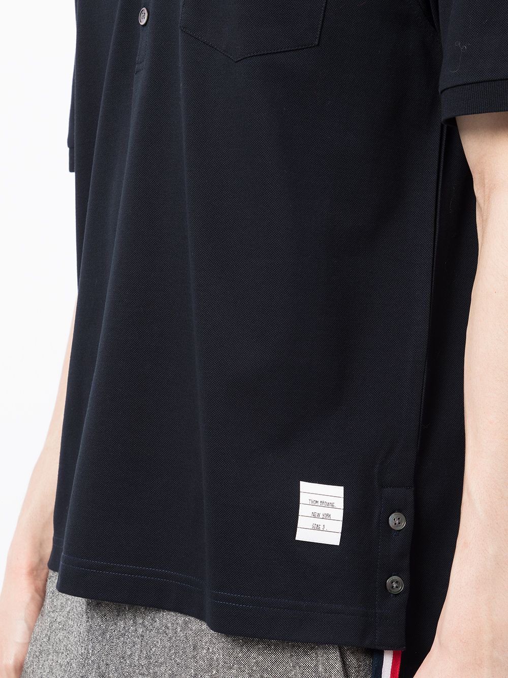THOM BROWNE Thom Browne Men Cotton Polo Shirt