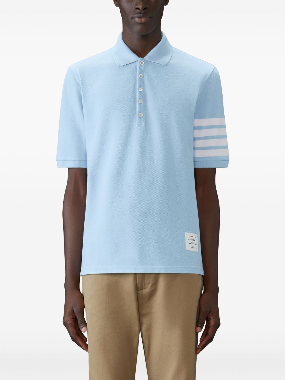 Thom Browne Men Cotton Polo Shirt