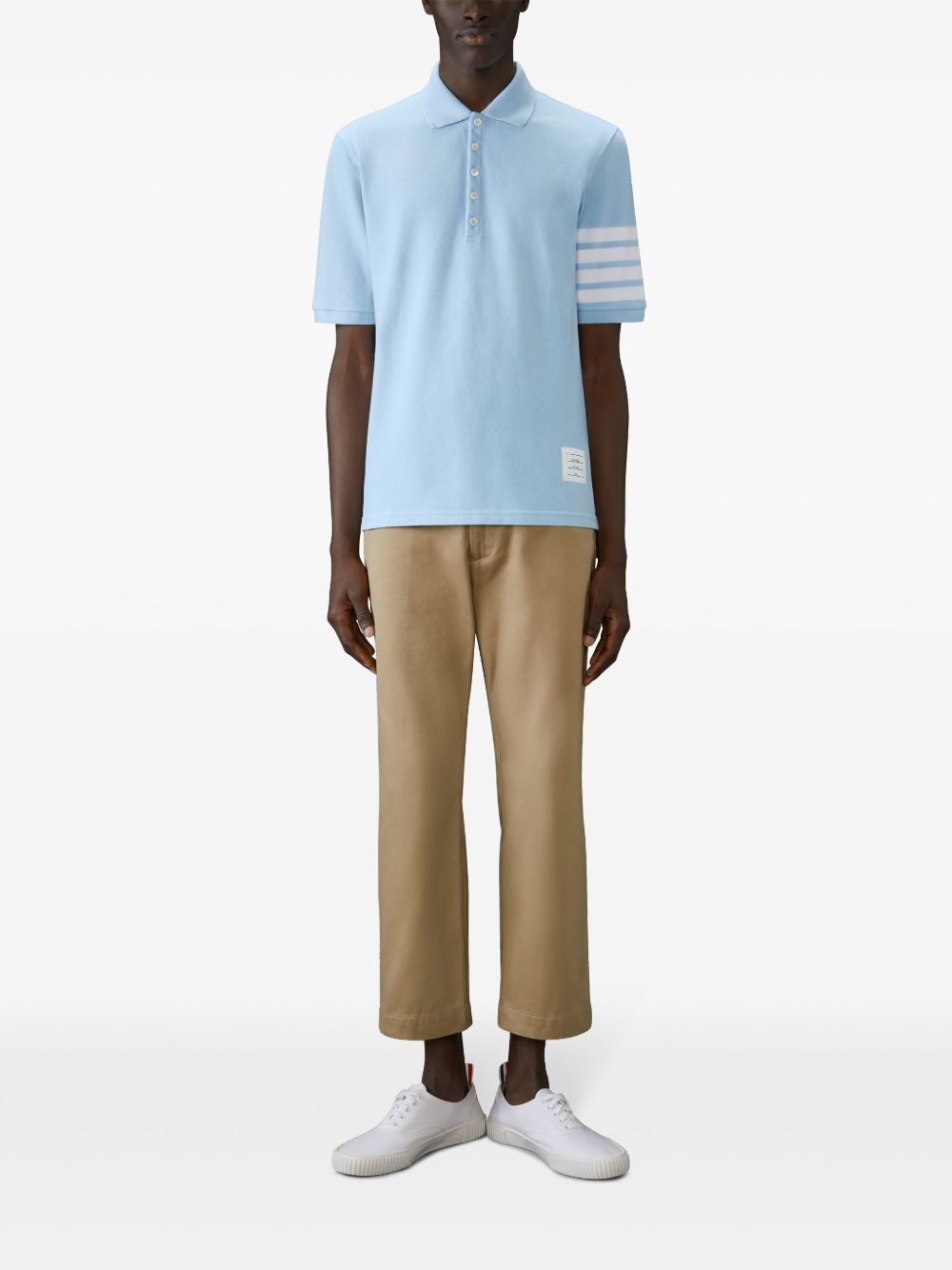 Thom Browne Men Cotton Polo Shirt