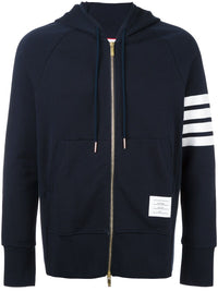 Thom Browne Men Cotton Zipped Hoodie