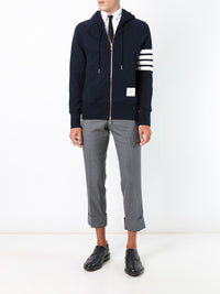 Thom Browne Men Cotton Zipped Hoodie