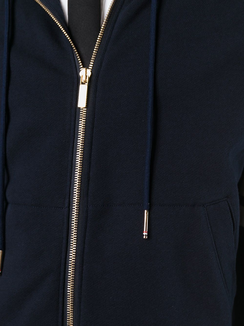 Thom Browne Men Cotton Zipped Hoodie