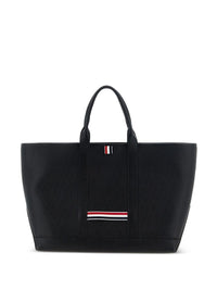 THOM BROWNE Thom Browne Men Leather Medium Tote Bag
