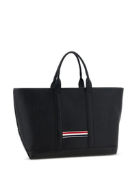 THOM BROWNE Thom Browne Men Leather Medium Tote Bag