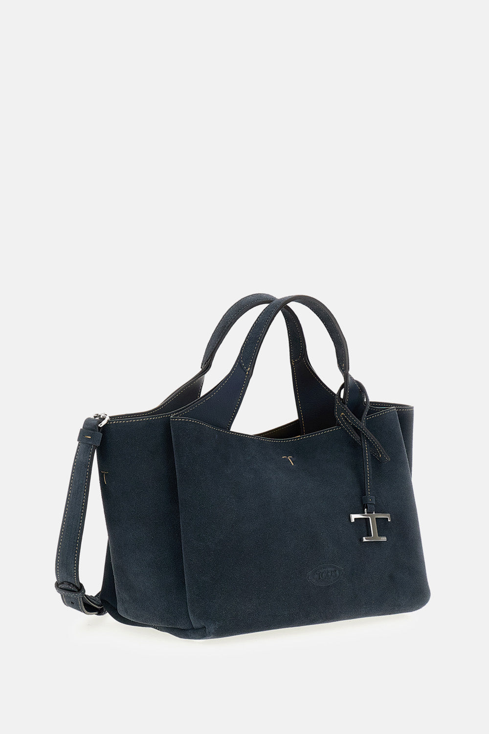 Tod's Women Apa 2 Handles Mini Suede Bag